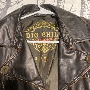 Vintage Brown Pleather Jacket